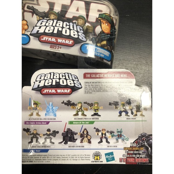 Lot Of 2 STAR WARS Galactic Heroes Barada Weequay Princess Leia Rebel Command - Picture 2 of 3
